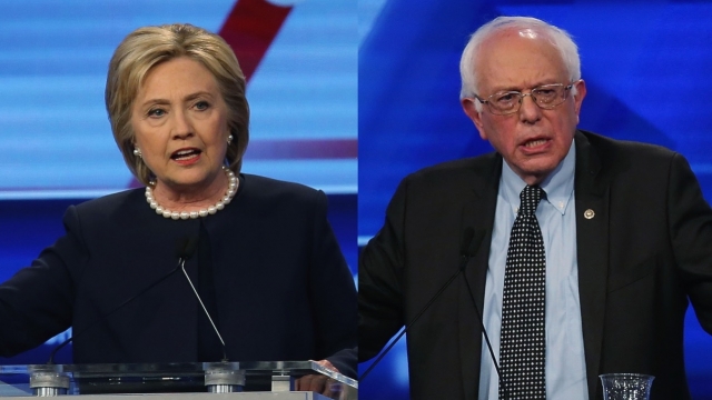 Clinton and Sanders faced off in Miami Wednesday.