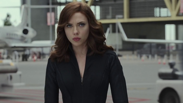 Black Widow in "Captain America: Civil War."