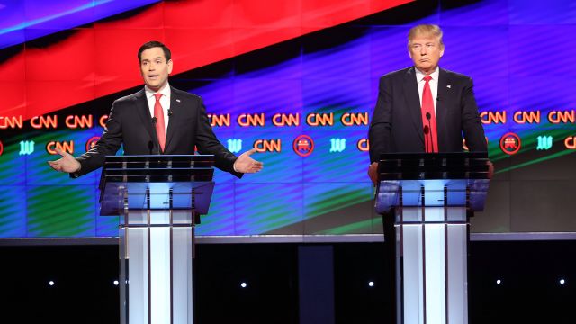 Rubio and Trump disagree on comments on Islam.