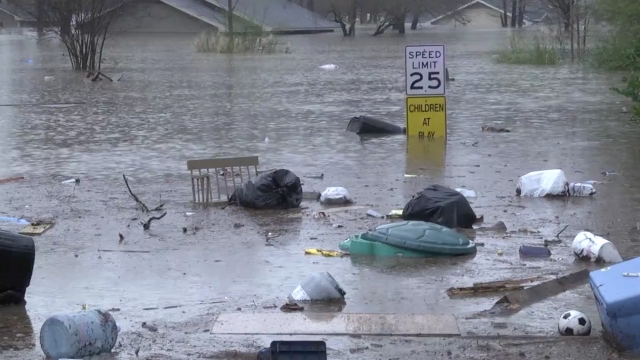 Flood damage in Louisiana.