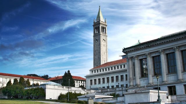 An image of showing the University of California at Berkeley campus.