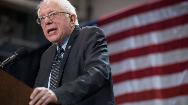 Donald Trump's opening speaker at an event said Bernie Sanders needs to come to Jesus.