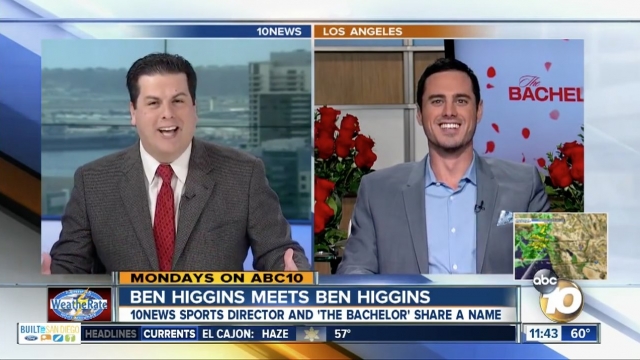 KGTV's Ben Higgins meets "The Bachelor" Ben Higgins.