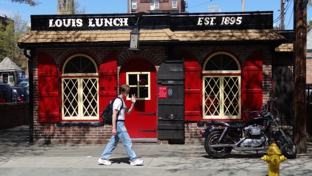 Louis' Lunch in New Haven, Connecticut