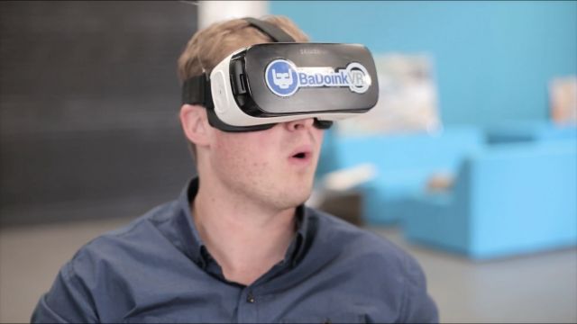 A still from a Pornhub commercial advertising its virtual reality channel.