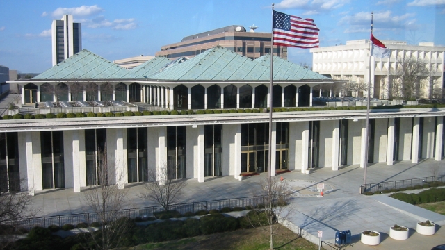 The North Carolina State Legislature building.