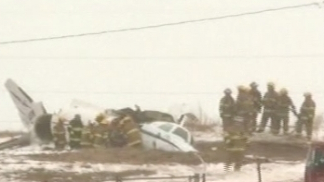 CBC footage of Lapierre plane crash.