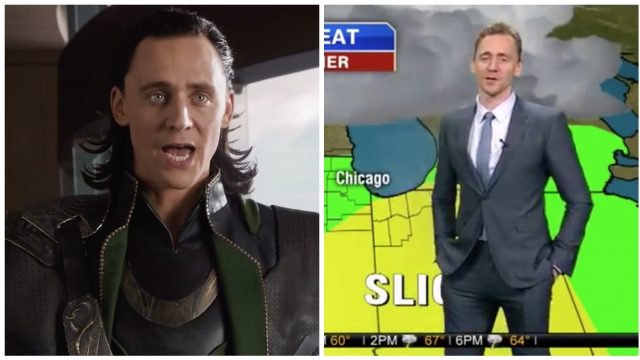 Tom Hiddleston as himself and Loki
