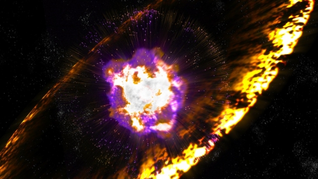 Nearby supernovas scattered debris on Earth.