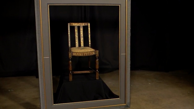 An image provided by Heritage Auctions of the chair J.K. Rowling used while writing the first two "Harry Potter" books.