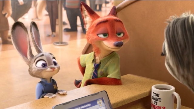 An image taken from a trailer for "Zootopia."