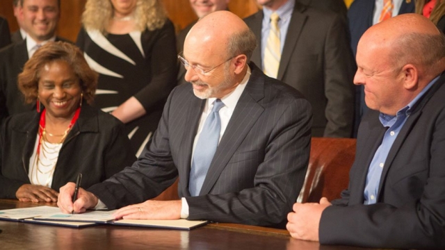 Pennsylvania Gov. Wolf signed two LGBT nondiscrimination executive orders Thursday.