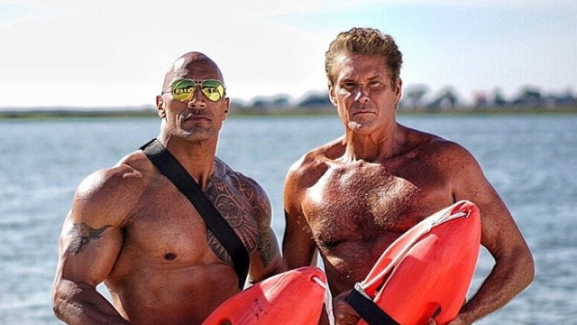 The Rock and David Hasselhoff