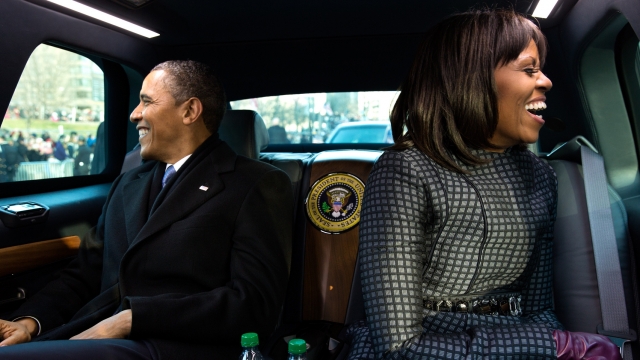 The first family on Inauguration Day in 2013.
