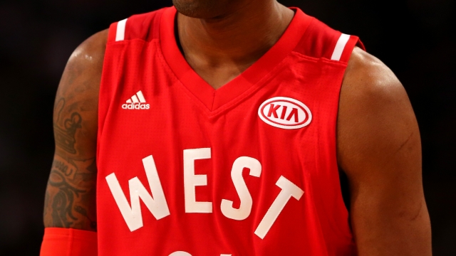 Kobe Bryant at the NBA All-Star Game 2016.