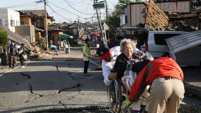 People were evacuated after several earthquakes and aftershocks hit Japan.