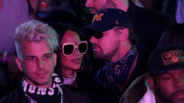 Rihanna with Leonardo DiCaprio at Coachella
