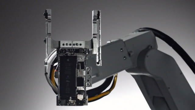 Liam is Apple's disassembler robot for iPhones.
