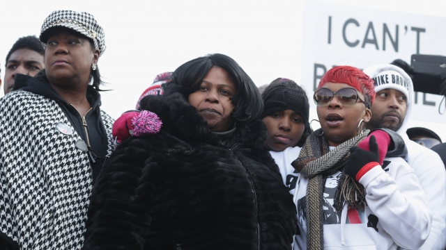 Sybrina Fulton, the mother of Trayvon Martin; Samaira Rice, the mother of Tamir Rice; and Lesley McSpadden, the mother of Mic
