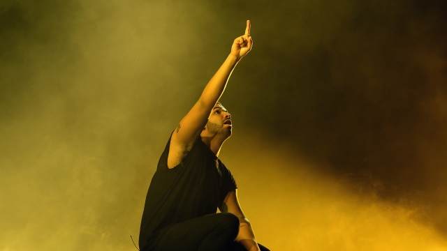Drake performs at Coachella.