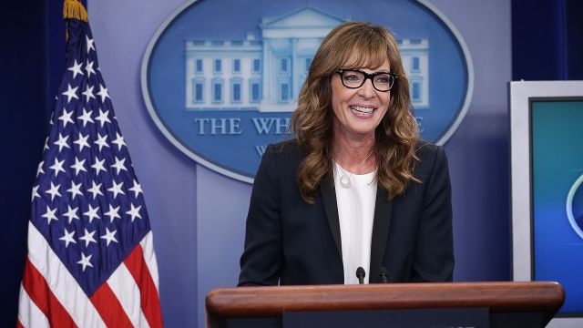 Allison Janney stepped into her old shoes from "The West Wing."