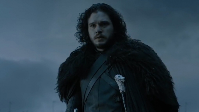 Kit Haringon's Jon Snow looks on in a trailer for HBO's Season 6 of "Game of Thrones."