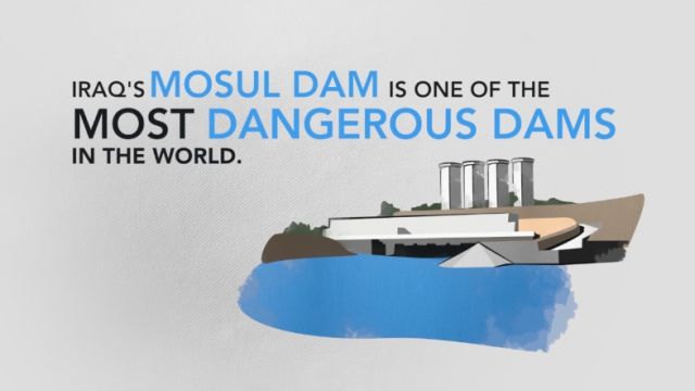 Illustration of the Mosul Dam.