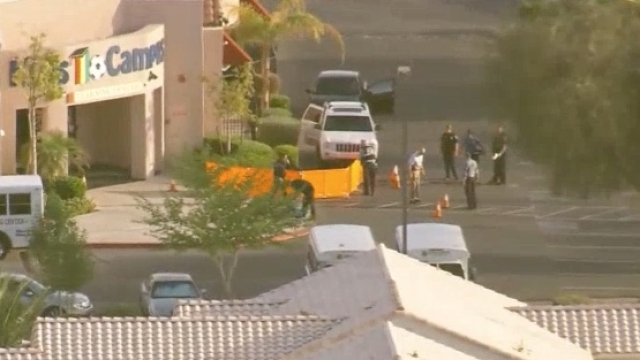 Authorities say a man and women were killed in a shooting outside of a Las Vegas Day Care.