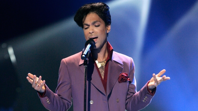 Musician Prince performs during the "American Idol" season five finale.