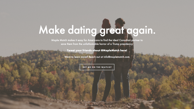Maple Match connects Americans looking for love with Canadians.