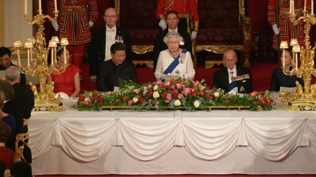 Queen Elizabeth speaks at the 2015 China State Banquet