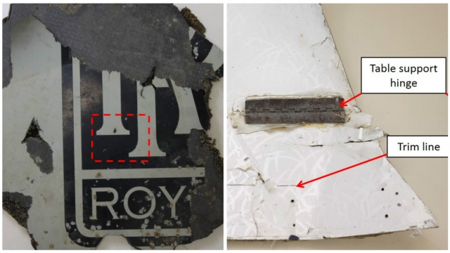 Debris that officials say could be from MH370.