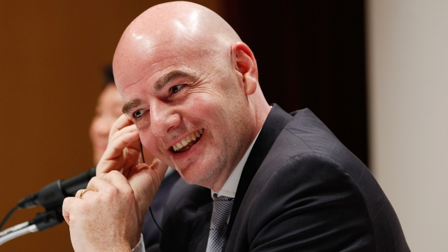 Gianni Infantino, FIFA president, attends a press conference on April 27, 2016 in Seoul, South Korea.