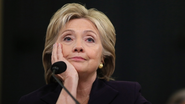Hillary Clinton at the Benghazi congressional hearing in 2015.