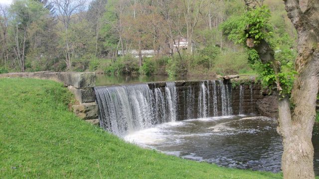 A dam in New Waterford, Ohio.