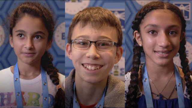 Three of Scripps National Spelling Bee spellers
