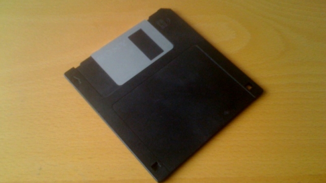 A floppy disk.