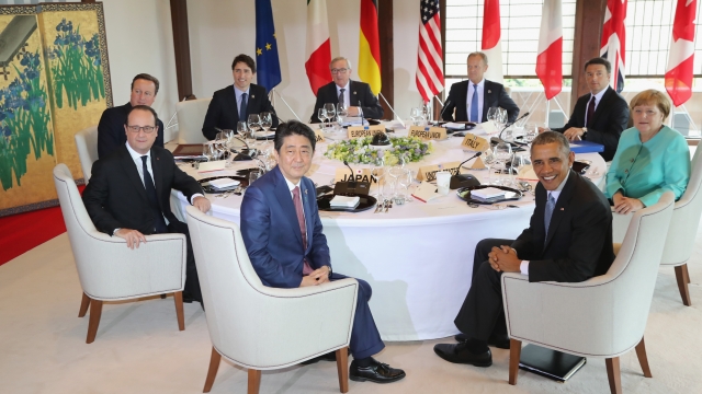 World leaders at Japan's G7 summit.