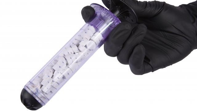 XStat, a device designed to stop a gunshot victim's bleeding in just seconds.