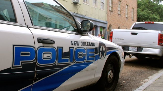 An image of a New Orleans police vehicle