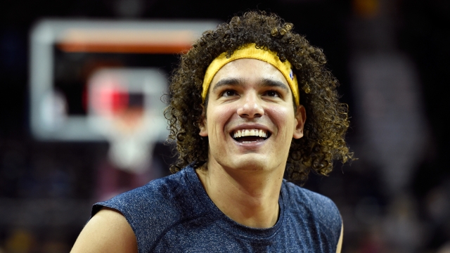 Warriors big man Anderson Varejao pictured before he was traded by the Cleveland Cavaliers.