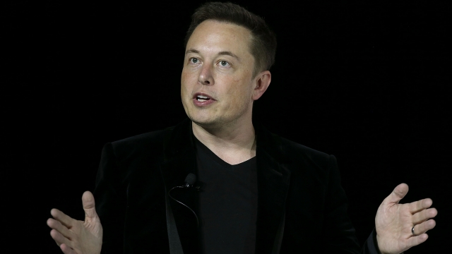 esla CEO Elon Musk speaks during an event to launch the new Tesla Model X Crossover SUV on September 29, 2015 in California.