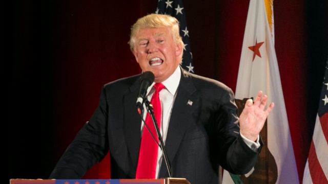 Republican presidential candidate Donald Trump speaks at a campaign rally on June 2, 2016 in San Jose, California.