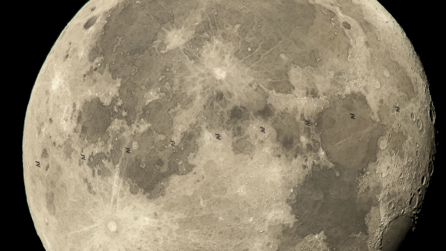 An image of the moon provided by NASA.