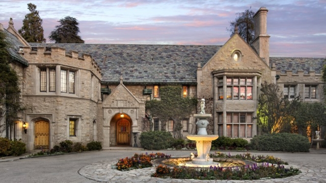 An image of the Playboy Mansion.