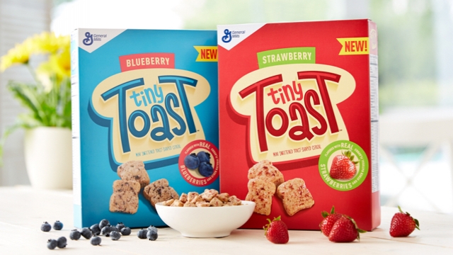Tiny Toast is General Mills' first new brand of cereal in 15 years.