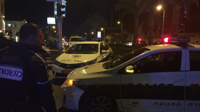Israeli police tighten security in Tel Aviv after a shooting.