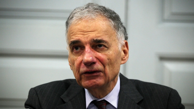 Former presidential candidate Ralph Nader speaks during a news conference July 2, 2012 at Public Citizen in Washington, DC.