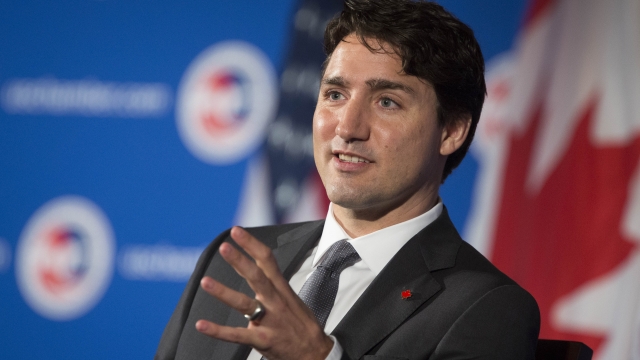 Canadian Prime Minister Justin Trudeau speaks in March 2016 at the U.S. Chamber of Commerce in Washington, DC.