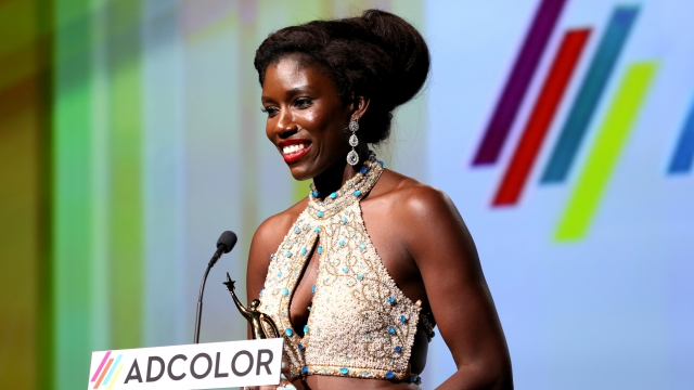 Bozoma Saint John speaking during the 2014 ADCOLOR Awards.
